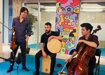 ARKAI trio playing instruments